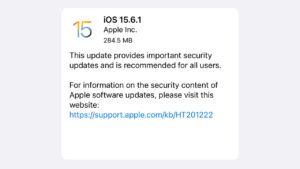 ios 15.6.1 update